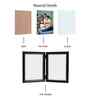 Black & Gold Pvc Premium Foldable Tabletop 5X7 Inch Single Photo Frames