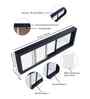 Black Pvc Premium Multi-Frame Tabletop & Wall Hanging 4X6 Inch Single Photo Frames
