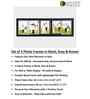 Black Pvc Premium Multi-Frame Tabletop & Wall Hanging 4X6 Inch Single Photo Frames