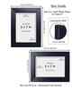 Black Pvc 5X7 Inch Single Photo Frames