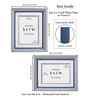 Blue Pvc 5X7 Inch Single Photo Frames