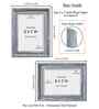 Bluish Grey Pvc 5X7 Inch Single Photo Frames