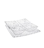 Set of 1 Bossanova Crystal Square Plate and 4 Bowls