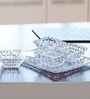 Set of 1 Bossanova Crystal Square Plate and 4 Bowls