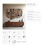 Set Of 1 Coffee-Brown High Texture Wool Wall Art