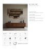 Set Of 1 Coffee High Texture Wool Wall Art