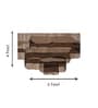 Set Of 1 Coffee High Texture Wool Wall Art