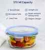 Set of 1 Crystal Lead Free Glass 370ml Lunch Box