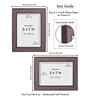 Dark Brown Wood Finish Pvc 5X7 Inch Single Photo Frames