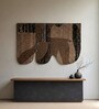 Set Of 1 Dark Chocolate-Brown High Texture Wool Wall Art