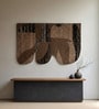 Set Of 1 Dark Chocolate-Brown High Texture Wool Wall Art