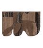Set Of 1 Dark Chocolate-Brown High Texture Wool Wall Art