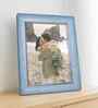 Distressed Sky Blue & Silver Pvc 6X8 Inch Single Photo Frames
