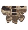 Set Of 1 Espresso-Brown High Texture Wool Wall Art