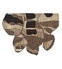 Set Of 1 Espresso-Brown High Texture Wool Wall Art