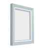 Grey & White Pvc 5X7 Inch Single Photo Frames