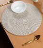 Set of 1 Jute Cotton Solid Pattern Reversible Table Runner
