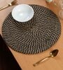 Set of 1 Jute Cotton Solid Pattern Reversible Table Runner