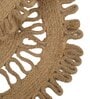 Set of 1 Jute Material Geometric Reversible Table Runner
