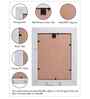 Light Wood Tone With Gold Trim Pvc 5X7 Inch Single Photo Frames