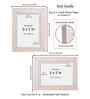 Light Wood Tone With Gold Trim Pvc 5X7 Inch Single Photo Frames