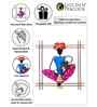 Multicolour Iron Dafali Musician Wall Art