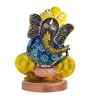 Multicolour Iron Ganesha Drum Decorative Figurine