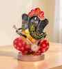 Multicolour Iron Ganesha Veena Tabletop Decor
