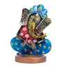 Multicolour Iron Lord Ganesha Musician Showpiece