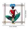 Multicolour Iron Ravanahatha Musician Wall D cor