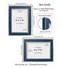 Nile Blue & Gold Pvc 5X7 Inch Single Photo Frames