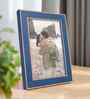 Nile Blue & Gold Pvc 5X7 Inch Single Photo Frames