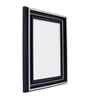 Piano Black & Silver Pvc 5X7 Inch Single Photo Frames