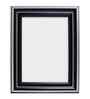 Piano Black & Silver Pvc 5X7 Inch Single Photo Frames