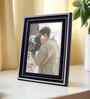 Piano Black & Silver Pvc 5X7 Inch Single Photo Frames