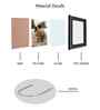 Piano Black & Silver Pvc 5X7 Inch Single Photo Frames
