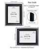 Piano Black & Silver Pvc 5X7 Inch Single Photo Frames