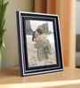 Piano Black & Silver Pvc 5X7 Inch Single Photo Frames