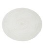 Set of 1 Pure Cotton Solid Pattern Frill All Around Reversible Table Runner