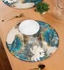 Set of 1 Pure Cotton Solid Pattern Frill All Around Reversible Table Runner