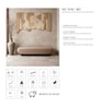 Set Of 1 Sand-Beige High Texture Wool Wall Art