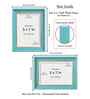 Turquoise Blue Pvc 5X7 Inch Single Photo Frames