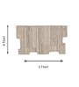 Set Of 1 Warm Light Brown High Texture Wool Wall Art