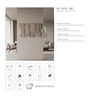 Set Of 1 Warm Light Brown High Texture Wool Wall Art