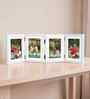 White Pvc Premium Foldable Tabletop 4X6 Inch Single Photo Frames