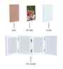 White Pvc Premium Foldable Tabletop 4X6 Inch Single Photo Frames