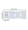 White Pvc Premium Foldable Tabletop 4X6 Inch Single Photo Frames