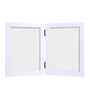 White Pvc Premium Foldable Tabletop 5X7 Inch Single Photo Frames
