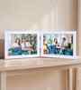 White Pvc Premium Foldable Tabletop 5X7 Inch Single Photo Frames