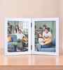 White Pvc Premium Foldable Tabletop 5X7 Inch Single Photo Frames